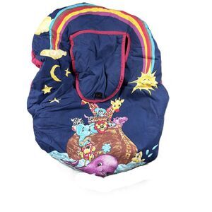 Cozy Baby Car Seat Carrier Cover Noah's Ark Animals Vintage Y2K 90s Elastic